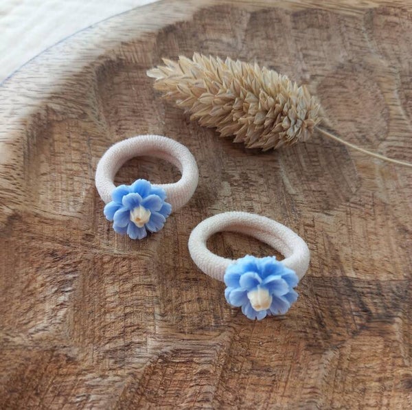 Mini elastiekjes pastel blauw