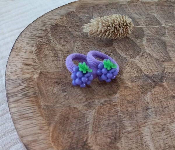 Mini elastiekjes purple grape
