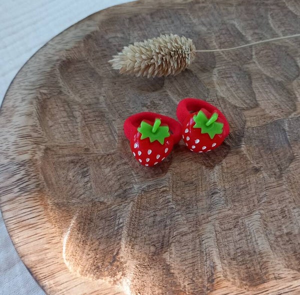 Mini elastiekjes rode aardbei