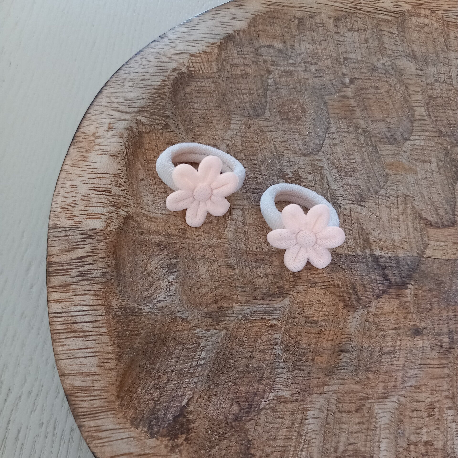 Mini elastiekjes - Little salmon flower