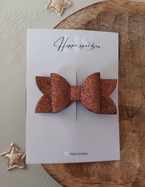 Strik - glitter brown