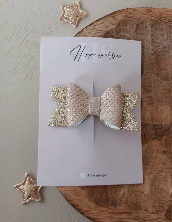 Strik - glitter naturel