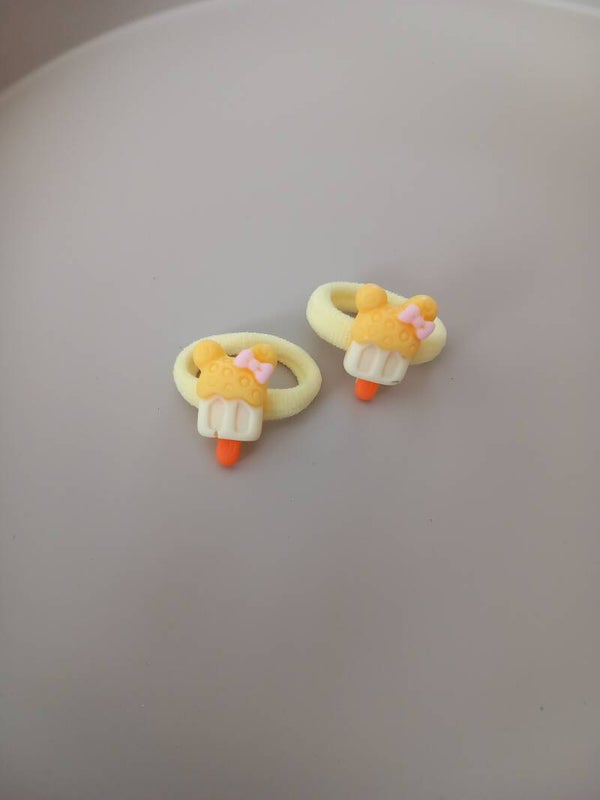 Mini elastiekje - yellow icecream