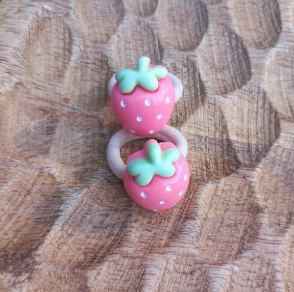 Mini elastiekjes - Strawberry