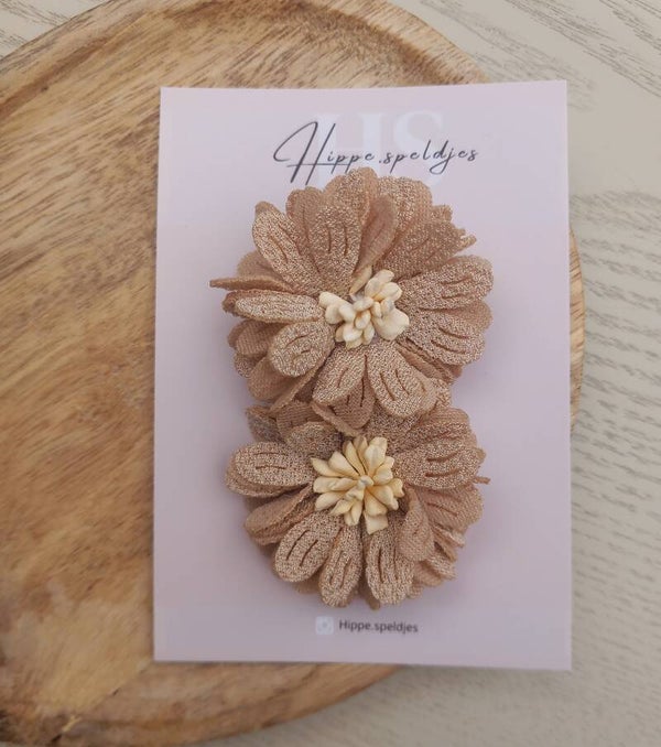 Alligator - flower beige