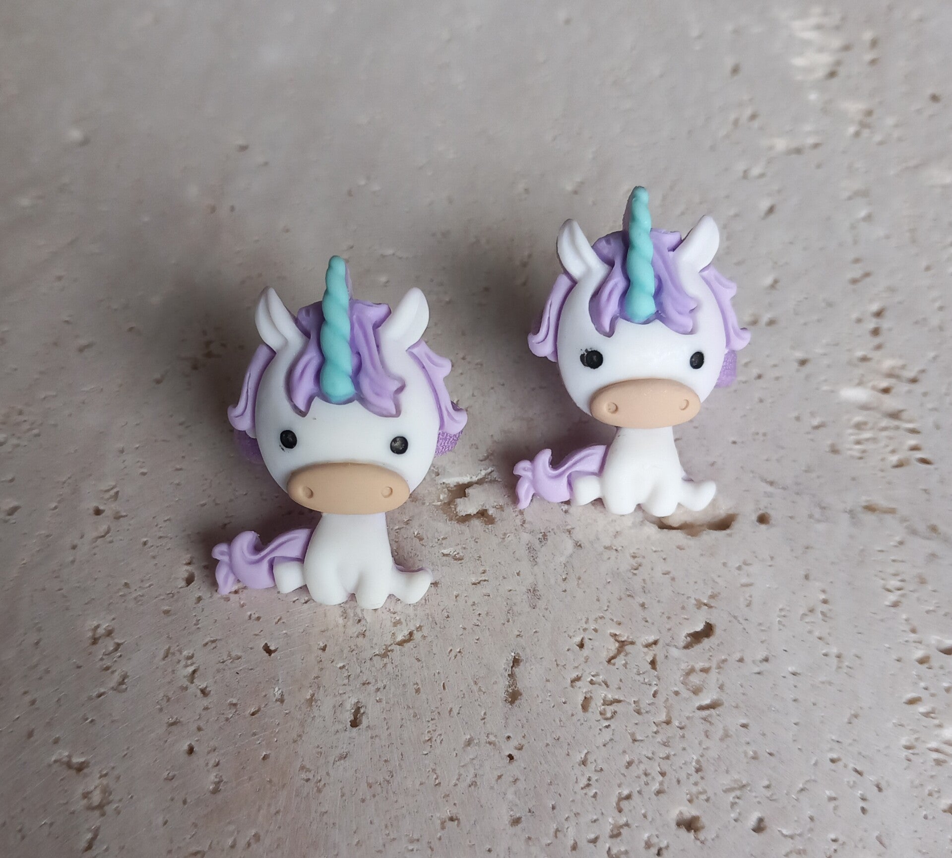 Mini elastiekjes - Unicorn lila