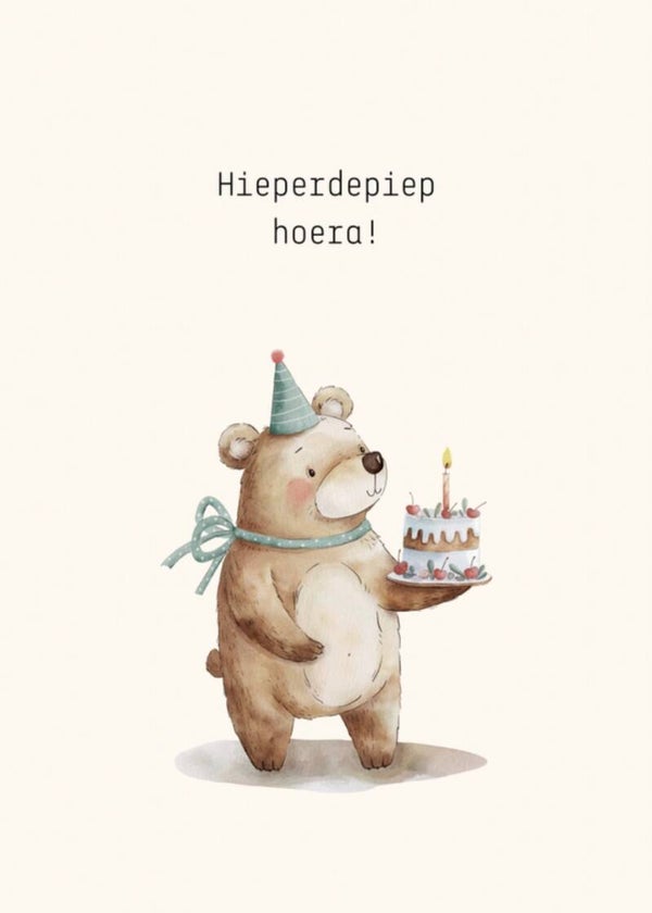 Kaart hieperdepiep hoera