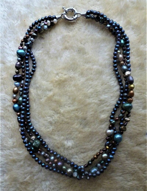 4 rijen parel ketting