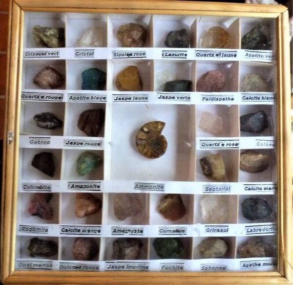 Mooie door met mineralen uit Brazil.