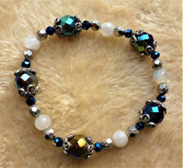 Carborundum met Bergkristal 10 en 6 mm