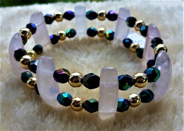 Carborundum e Rozenkwarts 5 en 25 bij 7 mm