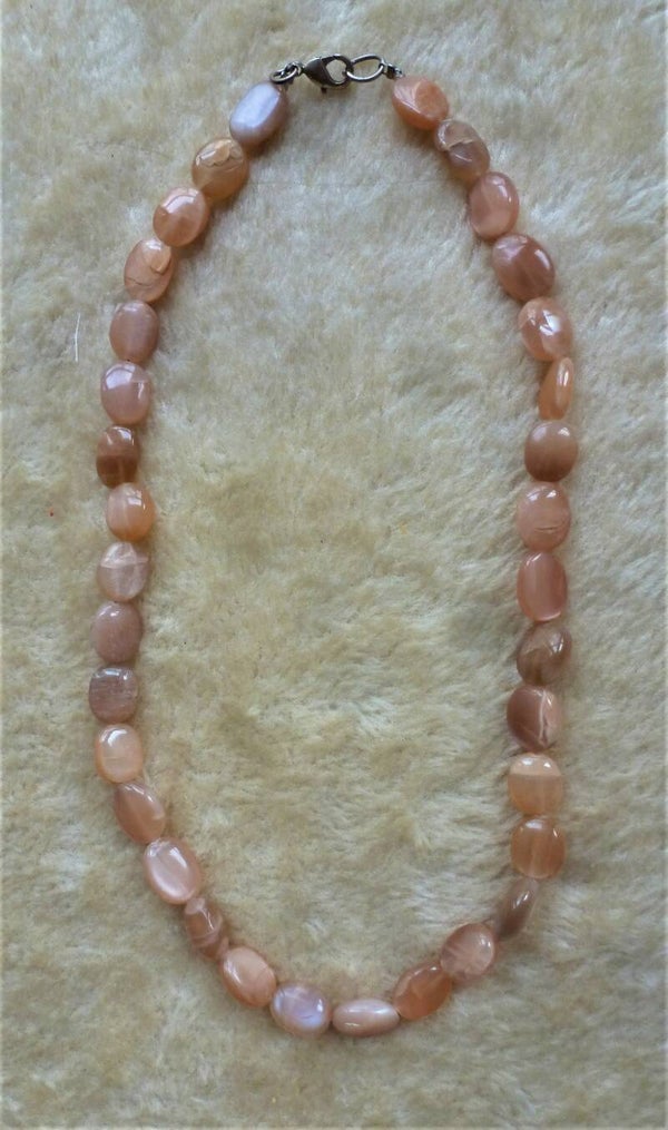 Roze Maansteen  +- 12 bij 14 mm