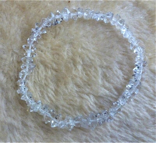 Herkimer diamant armband +- 7 mm