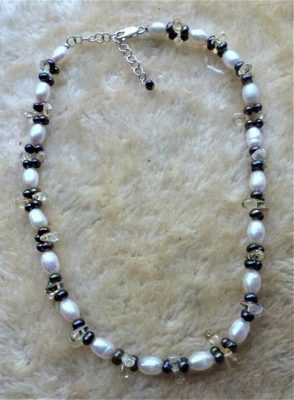 Parelketting met Citrien