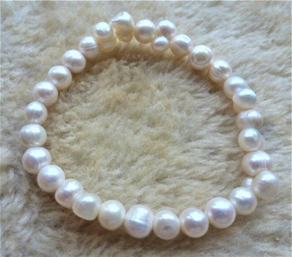 Parel armband +- 7mm