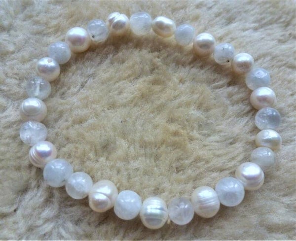 Parel en Maansteen 7 mm