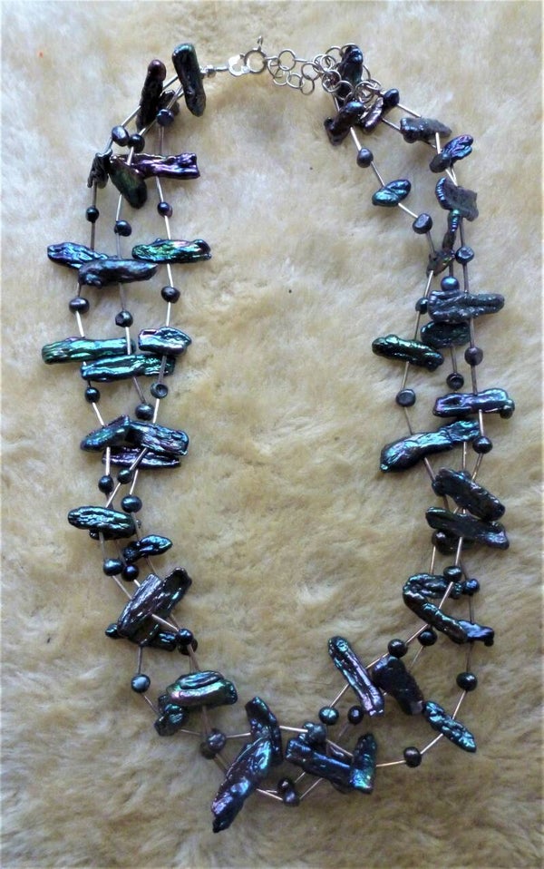 3-rijen parelarmband