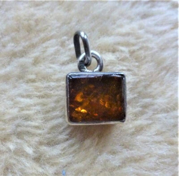 Barnsteenhanger met Zilver