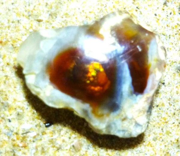 Ditis een mooie Vuur-agaat uit Mexico 1