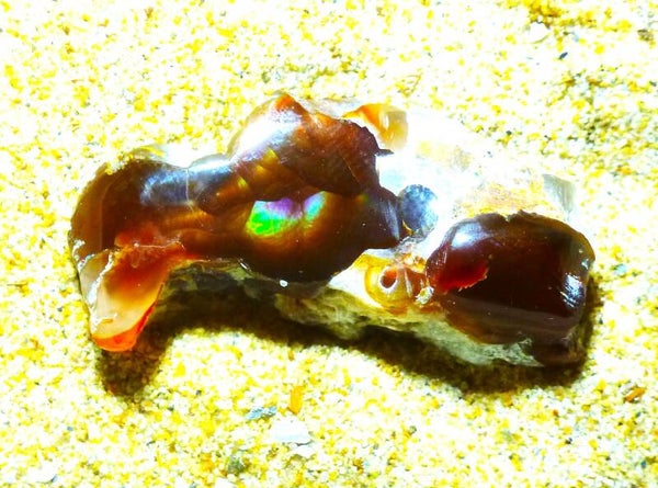 Dit is een mooie Vuur-agaat uit Mexico 5