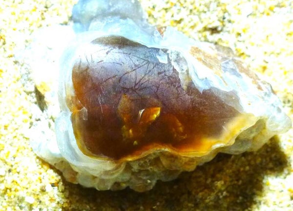 Dit is een mooie Vuur-agaat uit Mexico 7