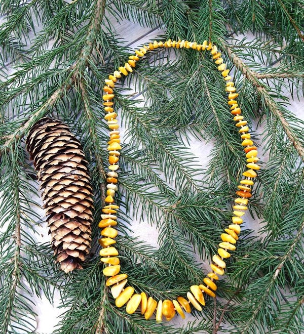 Prachtig mooie Natuurlijke gele Barnsteenketting 3