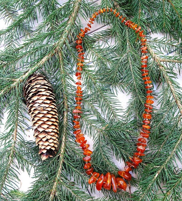 Prachtig mooie Natuurlijke Barnsteenketting 7