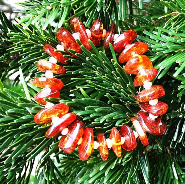 Mooi helderbarnsteen Armband met Parel