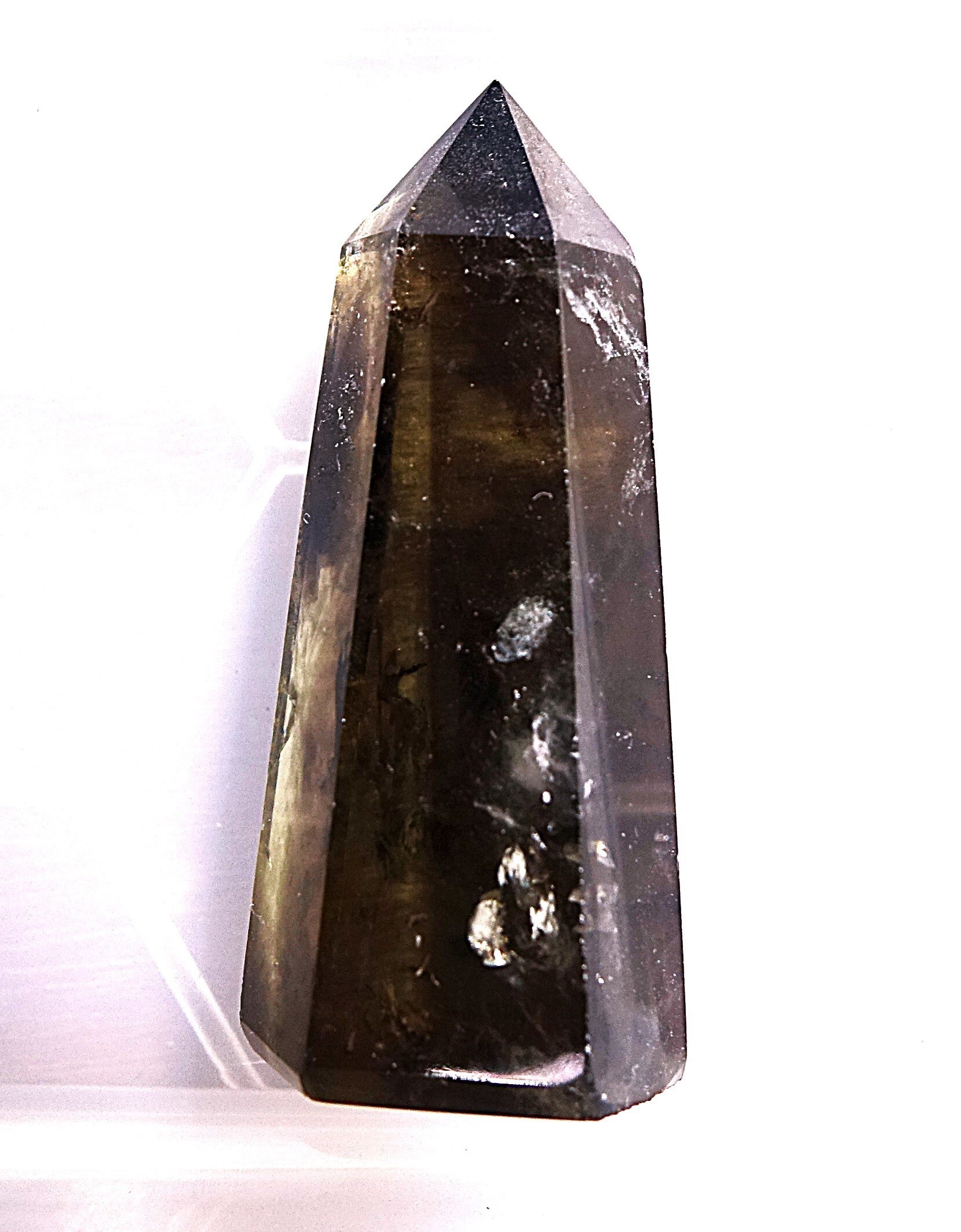 Dit is een natuurlijke Citrien met Rookkwarts uit Madagaskar , Zeldzaam.