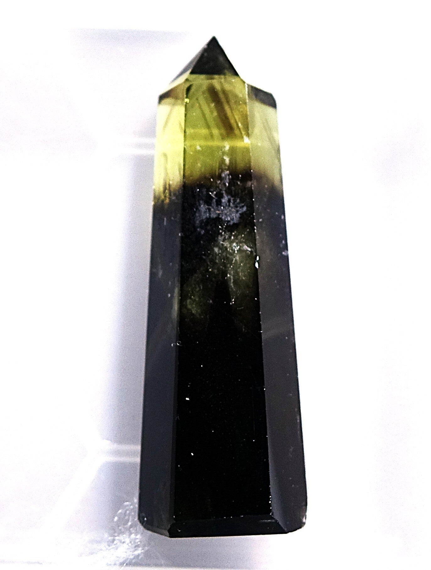 Dit is een natuurlijke Citrien met Rookkwarts uit Madagaskar , Zeldzaam.