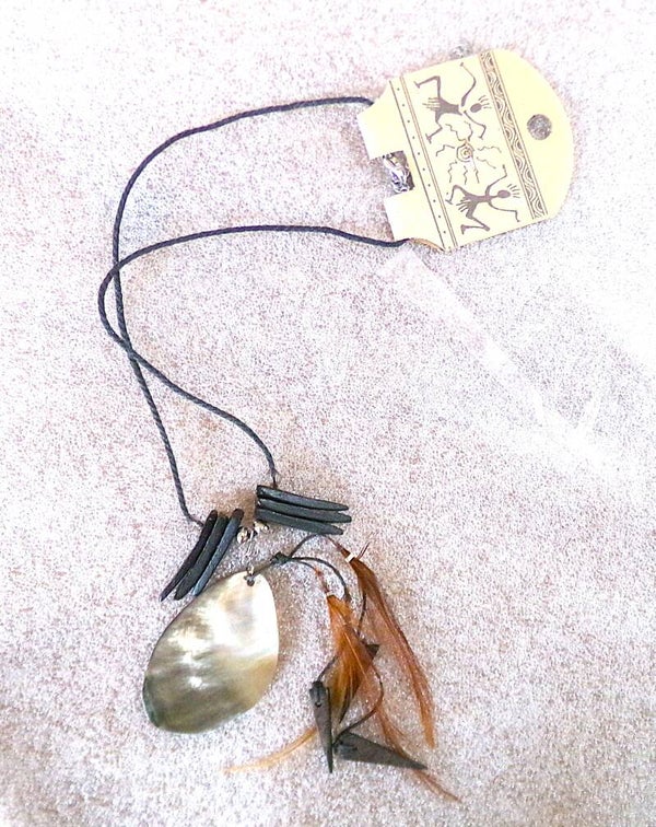 Ketting met Paua shell en Gagaat