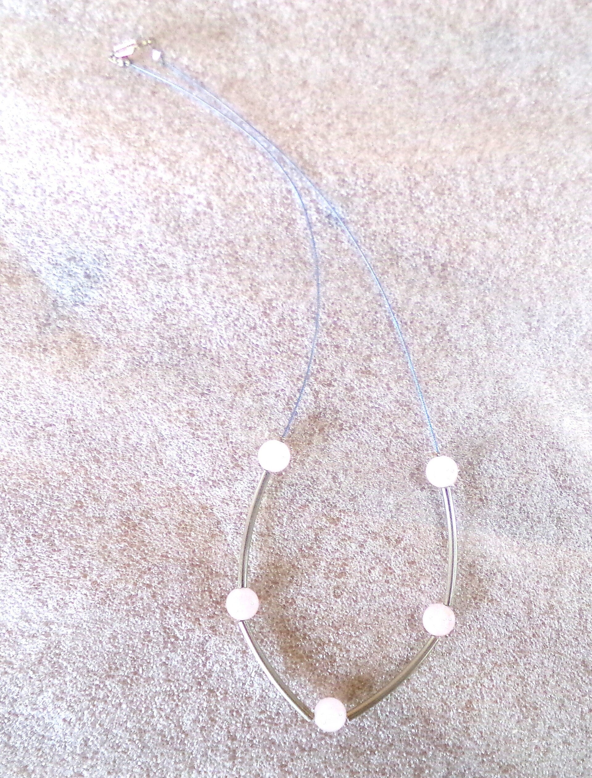 Ketting met Rozekwarts