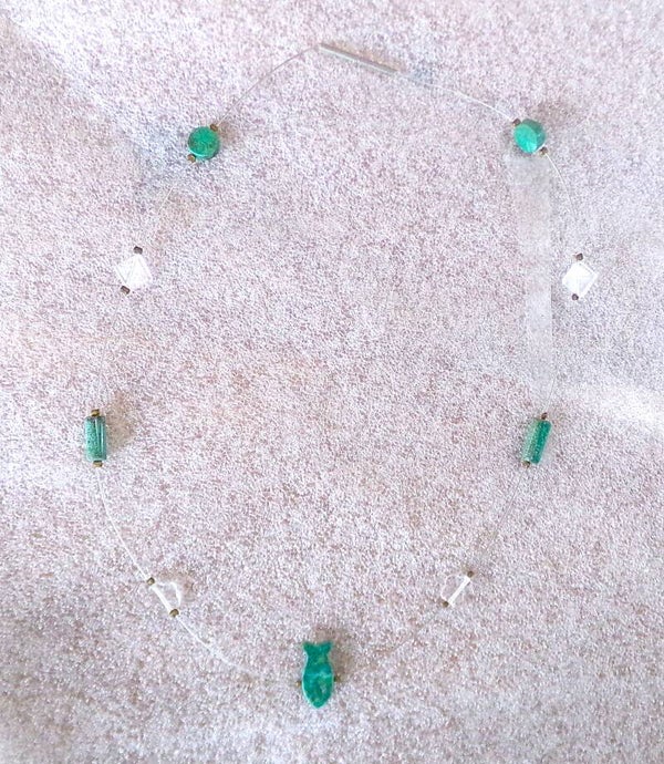 Ketting met Aventurijn en Bergkristal