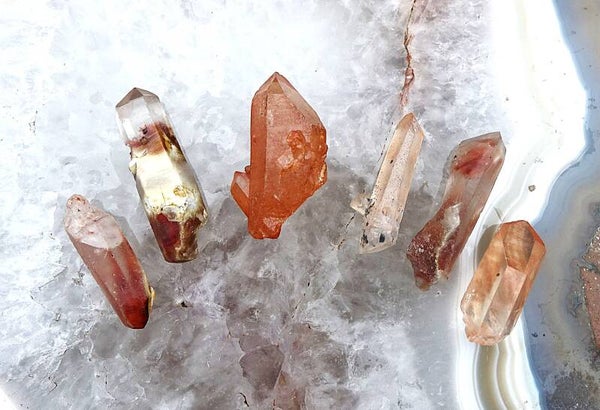 Legging punten Hematietkristal