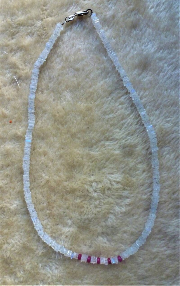 Maansteen en Robijn 5 mm