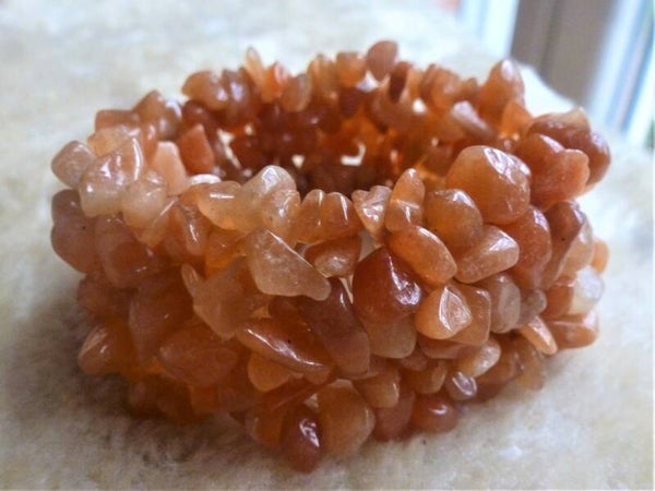 Mooi brede splitarmband van Carneool