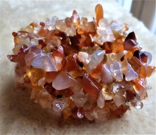 Mooi brede splitarmband van Carneol