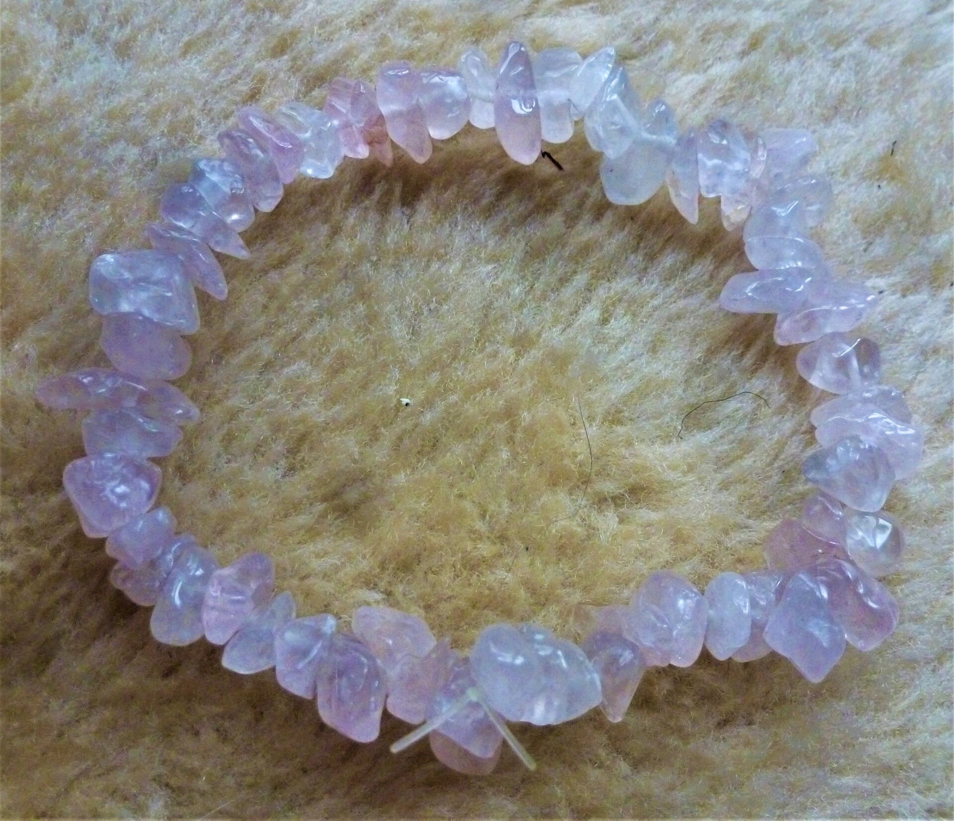 Mooie splitarmband van  Roze kwarts