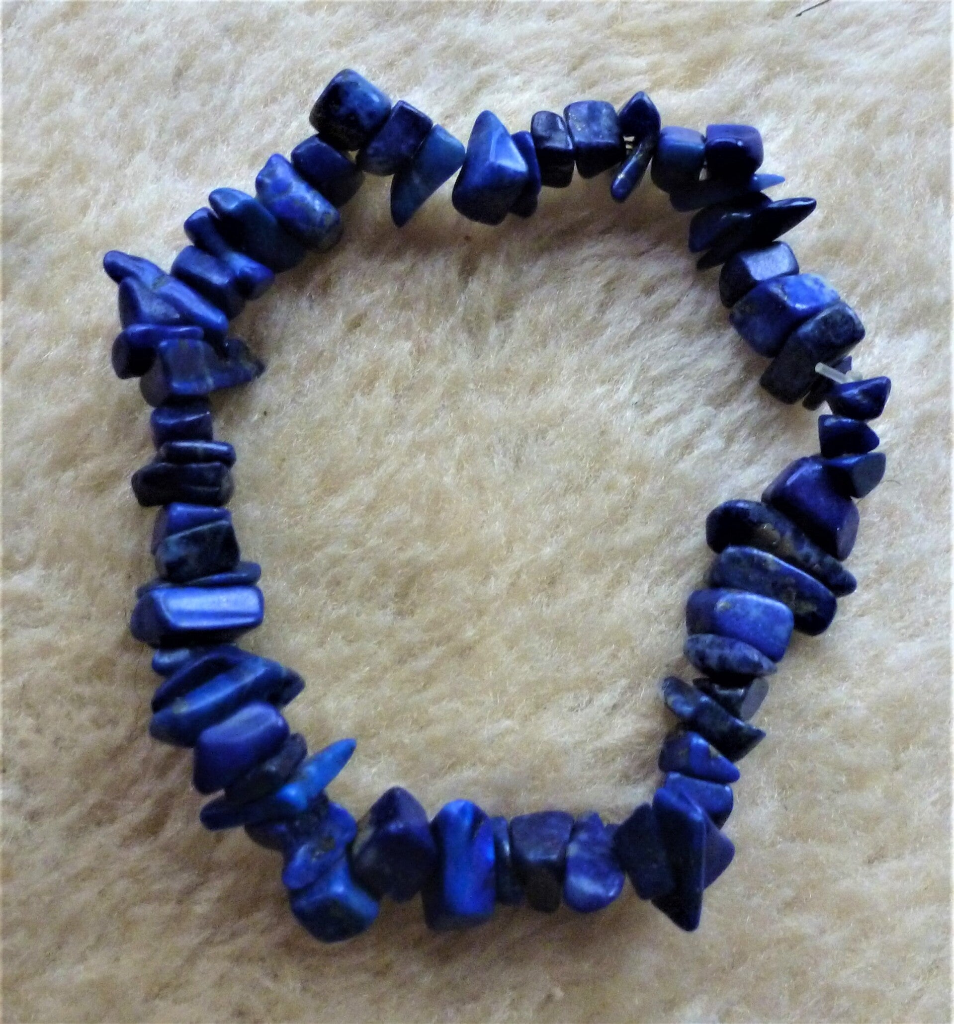 Mooie splitarmband van  Lapis Lazulli