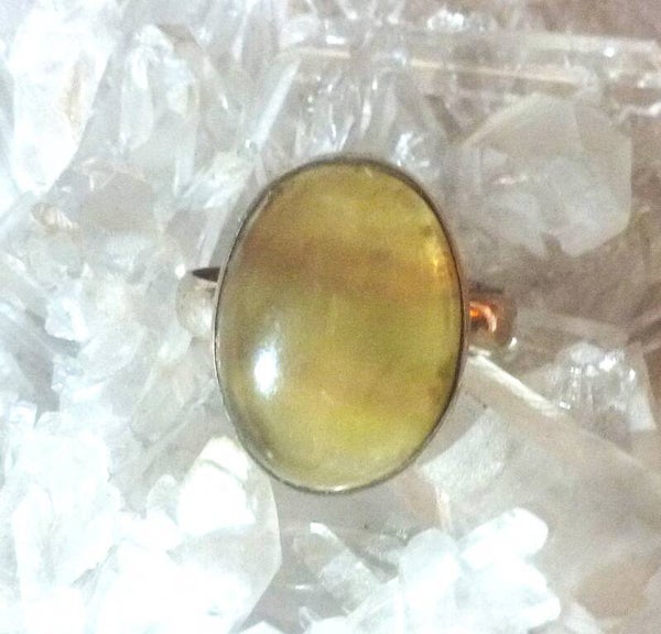 Mooie ring met fluorriet en 925 zilver