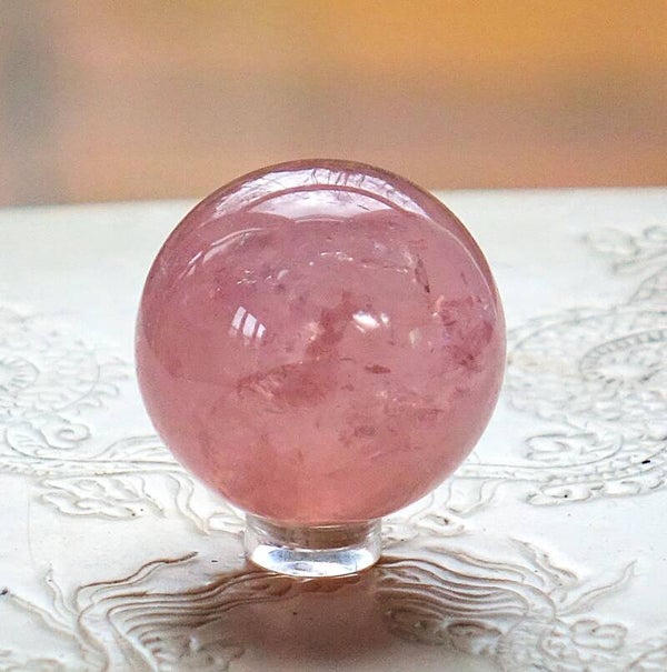 Mooie Ster-Rozekwartsbol 4 cm