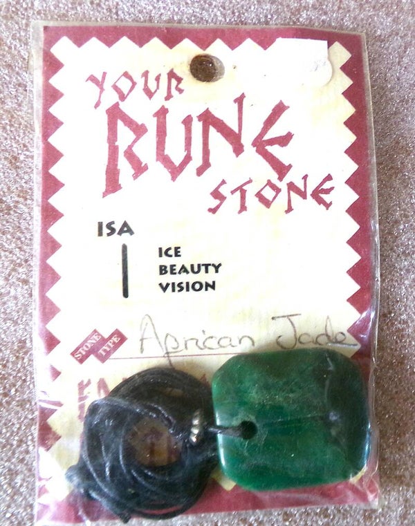 Runensteen van  Afrikaanse Jade