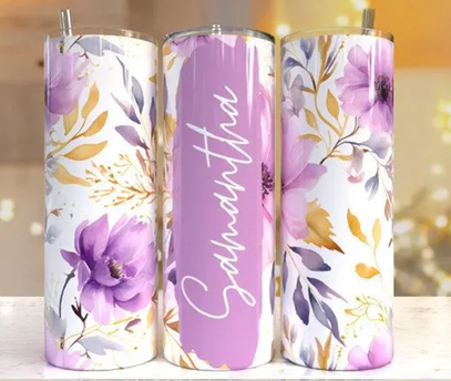 Beker 600ml Flowers