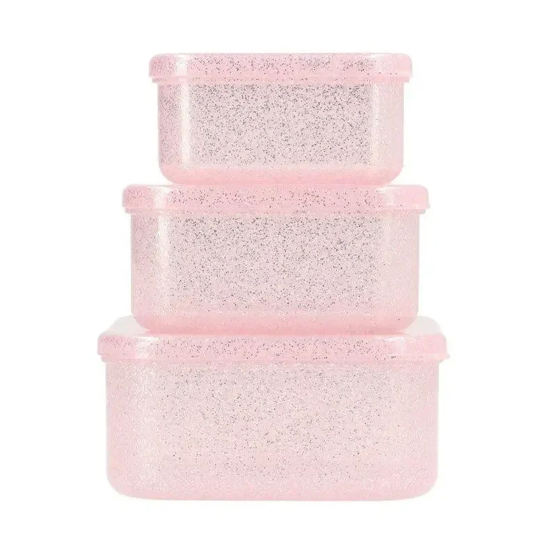 Lunchboxen 3 licht roze