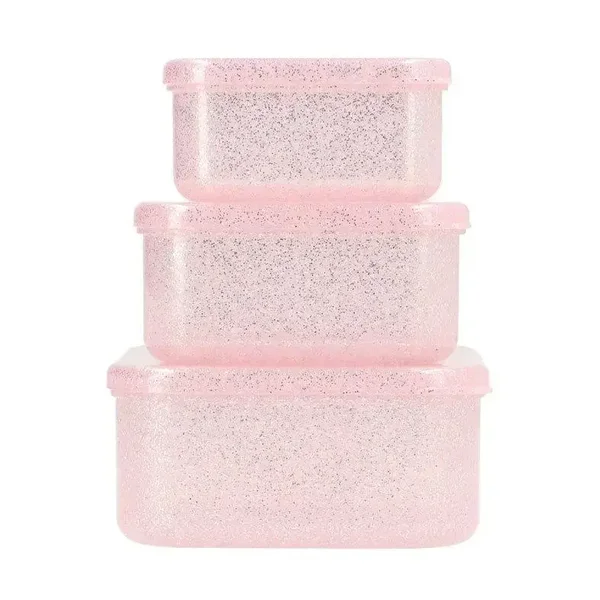 Lunchboxen 3 licht roze