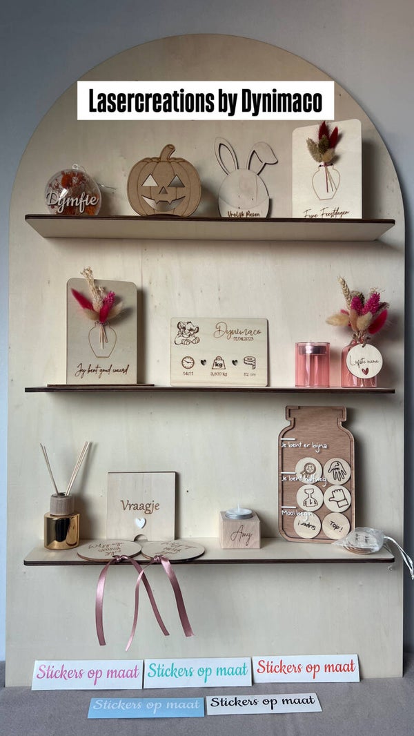 Display met 3 schappen