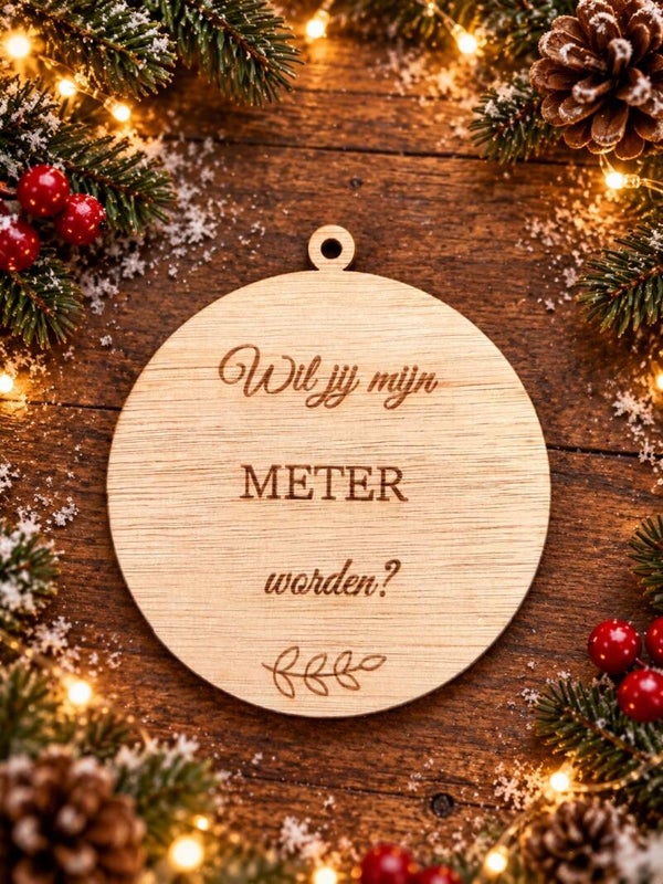 Kersthanger 21 - Kerstbal met boodschap