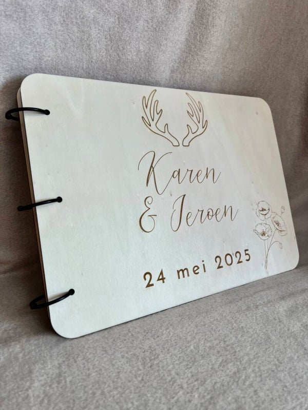 Gastenboek hout