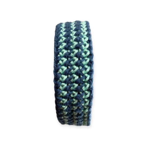 Schneckenband blau-türkis