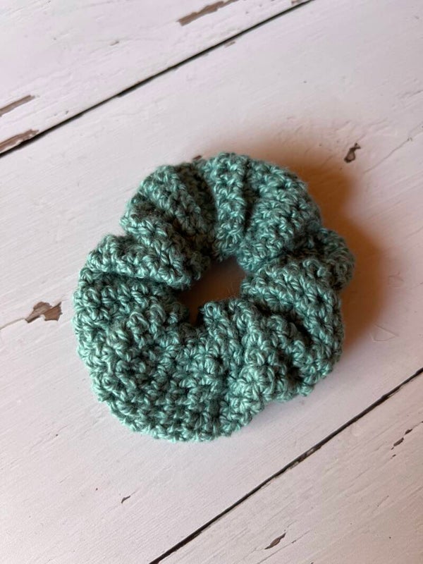 Scrunchie grün Bio-Baumwolle
